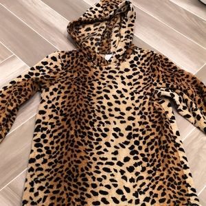 Girl's soft Leopard hoodie